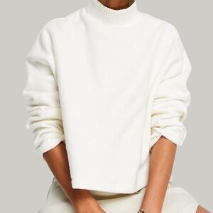 EUC Mock Neck Cropped Sweater